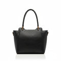 The Noir | Braided Leather Satchel Bag in Onyx Black – Elora